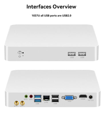 Mini PC Intel i7-4500U i5-3317U Celeron 1037U HDMI VGA Display WiFi Gigabit Ethernet 6xUSB HTPC Thin Client Windows Linux