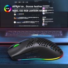 2.4G Wireless Charge Mouse RGB Luminous Ultralight Honeycomb Mouse Movement Speed 3600 6 D Game Mice For Laptop PC Gamer