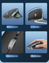 Multi-Device Wireless Mouse Bluetooth 5.0 & 3.0 Mouse 2.4G Wireless Portable Optical Mouse Ergonomic Right Hand Computer Mice