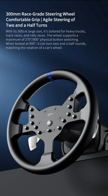 PXN V99 Racing Wheel Simulator Gaming Steering Wheel 3.2Nm Force Feedback For PC Windows 7/8/10/11,PS4,Xbox One,Xbox Series X/S