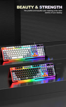 Clavier et clavier simples souris RAIKU T26 clavier lumineux à trois tons souris filaire mécanique tactile souris de jeu ensemble de clavier