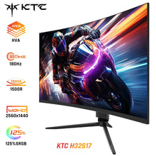 KTC H32S17 32 inch 1500R Curved Gaming Monitor 2560x1440 QHD 170Hz 16:9 ELED 99% sRGB HDR10 1ms MPRT Response Time Low-blue