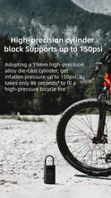 Xiaomi Mijia Air Pump 2 pour vélos et balles, préinitialisation numérique de la pression des pneus + arrêt automatique de charge, charge rapide de type C