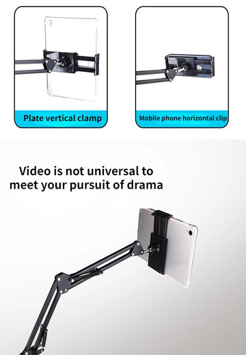 Metal Desktop Stand Long Arm Tablet Stand Bed Desktop Lazy Bracket Support  Smartphone Holder Microphone Boom