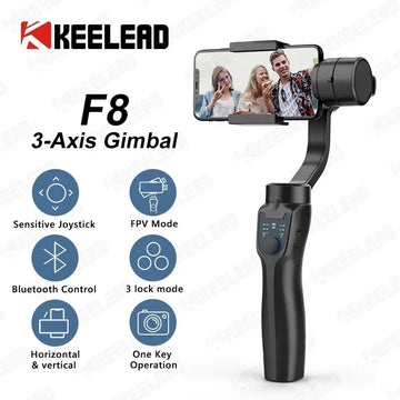 F8 Handheld 3-Axis Gimbal Phone Holder Anti Shake Video Record Stabilizer for Smartphone Xiaomi iPhone 13 14 Pro Max