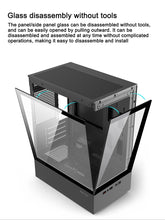 Power Train Illusionary Realm Desktop Computer Case Seaview Room Side Transparent M-ATX/ITX Chassis Support 240 Water Cooler