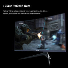 KTC H27S17 27-inch 1500R Curved Gaming Monitor QHD 2560x1440 16:9 ELED 170Hz 120% sRGB 4000:1 Contrast Ratio Low Motion Blur