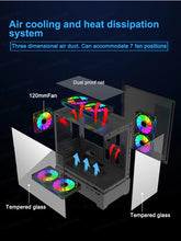 Power Train Illusionary Realm 3 M-ATX Desktop Case Support 350mm GPU 240 Water Cooler Side Transparent Computer Chassis