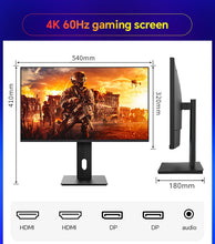 Anmite 27" IPS 4K Monitor Ps4 LCD Computer Game High color gamut screen suitable for graphic designers