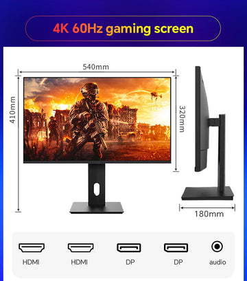 Anmite 27" IPS 4K Monitor Ps4 LCD Computer Game High color gamut screen suitable for graphic designers