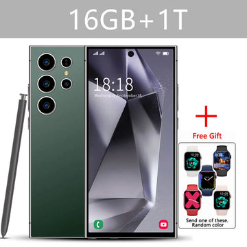 S24 Ultra Android Smartphone 7.3'' HD 5G Snapdragon 8 Gen 3 16GB+1TB Cellphones Mobile Phones Face Unlocked Cell Phone Tablet