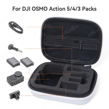 Mini Handbag For DJI Osmo Action 5 Pro Carrying Case Travel Bag Camera Accessories for DJI Action 4 3 Storage Bag Protective Box