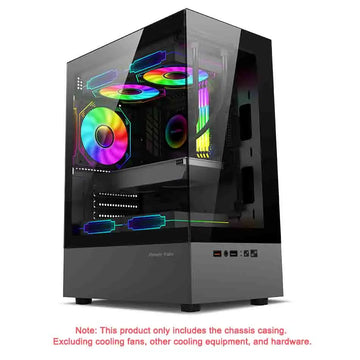 Power Train Illusionary Realm Desktop Computer Case Seaview Room Side Transparent M-ATX/ITX Chassis Support 240 Water Cooler