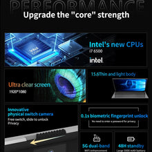 Intel Core I7-6500U  Laptop 32GB Ram 2TB SSD Windows 11 Notebook Gamer Office Computer PC Backlit Fingerprint Unlock Wifi Camera