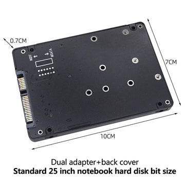 MSATA Solid State SSD Hard Drive NGFF To SATA3 External Hard Drive Enclosure M.2 Sata Protocol To Adapter Dual Purpose