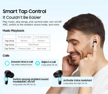 Blackview AirBuds 8 Bluetooth 5.3 Headset TWS Wireless Earphones Touch Control Headphone With Microphone Heasets