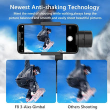 F8 Handheld 3-Axis Gimbal Phone Holder Anti Shake Video Record Stabilizer for Smartphone Xiaomi iPhone 13 14 Pro Max