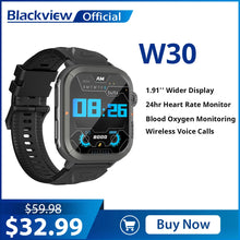 Blackview W30 Waterproof Smart Watch New Version Men Women Health and Fitness Tracking Watch, Bluetooth Calling For ISO Android