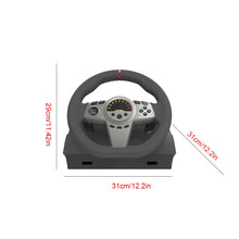 270° Gaming Steering Wheel Simulator Gaming Steering Wheel with Pedal and Shifter PC Steering Wheel for PS3/PS4/Switch/Xbox One