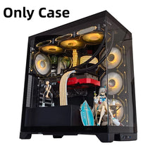 WJCOOLMAN Prism PRO ATX Computer Case Seaview Room PC Case Desktop Glass Transparent Type-C Support 240/280/360 Water Cool 케이스