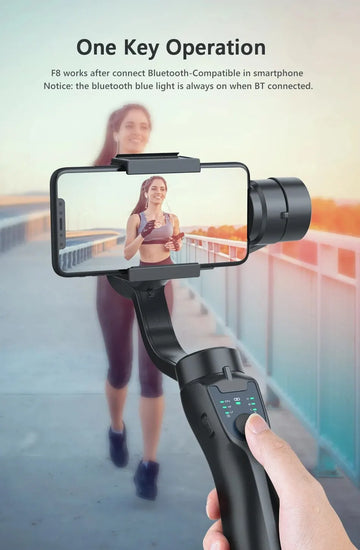 F8 Handheld 3-Axis Gimbal Phone Holder Anti Shake Video Record Stabilizer for Smartphone Xiaomi iPhone 13 14 Pro Max