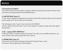 ARZOPA 16.1 inches Portable Monitor,144hz,100%sRGB,1080P FHD,IPS Screen,Z1FC