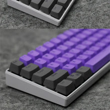 61 Key Set PBT Keycaps Ansi 60% Computer Gamer Mechanical Keyboard Cap Backlight OEM Miami DOLCH GK61 SK61 Anne pro 2 RK61 K617