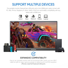 ARZOPA 16.1 inches Portable Monitor,144hz,100%sRGB,1080P FHD,IPS Screen,Z1FC