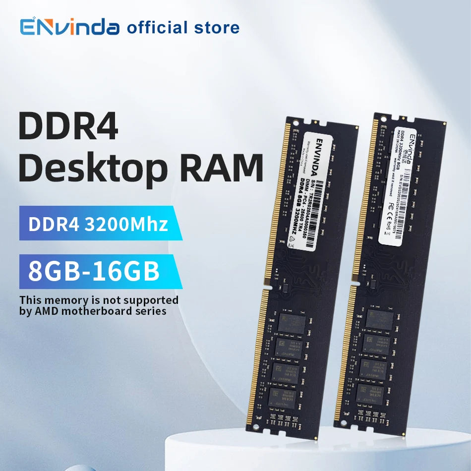 ENVINDA DDR4 RAM 8/16GB 3200MHz — Intel Only