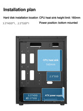 Power Train Illusionary Realm Desktop Computer Case Seaview Room Side Transparent M-ATX/ITX Chassis Support 240 Water Cooler