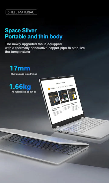 2024 New 16" Inch 4K Laptop, 120 Hz ultra-clear screen, Windows 11 Pro Portable PC Gaming notebooks 32GB 2TB fingerprint unlock