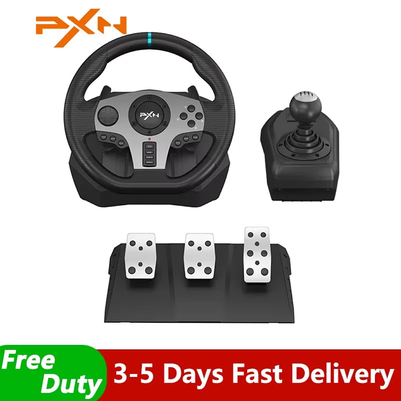 PXN V9 Racing Wheel — PC/PS4/PS3/Xbox