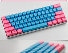 61 Key Set PBT Keycaps Ansi 60% Computer Gamer Mechanical Keyboard Cap Backlight OEM Miami DOLCH GK61 SK61 Anne pro 2 RK61 K617