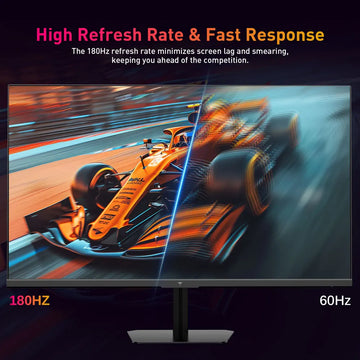 KTC Q24T09 Gaming Monitor, 24-inch 2560*1440 16:9 Fast IPS Screen, 180Hz Refresh Rate, FreeSync & G-Sync, 126% sRGB, HDR Support