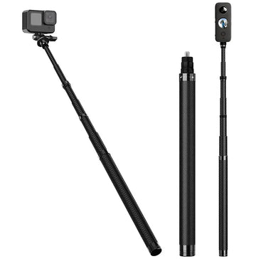 1.2m 3m Carbon Fiber Invisible Selfie Stick Bullet Time Rotating Handle Tripod for GoPro Insta360 X4 X3 X2 Ace Pro Accessories