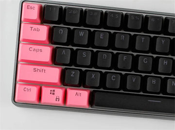 61 Key Set PBT Keycaps Ansi 60% Computer Gamer Mechanical Keyboard Cap Backlight OEM Miami DOLCH GK61 SK61 Anne pro 2 RK61 K617