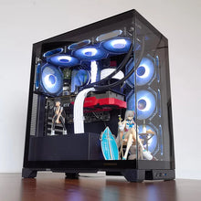 WJCOOLMAN Prism PRO ATX Computer Case Seaview Room PC Case Desktop Glass Transparent Type-C Support 240/280/360 Water Cool 케이스