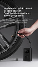 Xiaomi Mijia Air Pump 2 pour vélos et balles, préinitialisation numérique de la pression des pneus + arrêt automatique de charge, charge rapide de type C