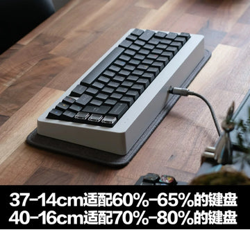 ECHOME Linen HIFI Keyboard Pad Desk Pad Desk Mat Custom Mechanical Keyboard Pad Optimize Sound Effect Compatible with 60% 65%