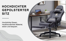 Symino Gaming Chair, Ergonomic Gamer Chair with Footrest, Breathable PC Chair with Adjustable Lumbar Cushion, Headrest Cushion