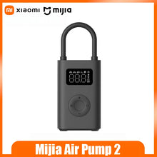 Xiaomi Mijia Air Pump 2 pour vélos et balles, préinitialisation numérique de la pression des pneus + arrêt automatique de charge, charge rapide de type C