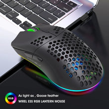 2.4G Wireless Charge Mouse RGB Luminous Ultralight Honeycomb Mouse Movement Speed 3600 6 D Game Mice For Laptop PC Gamer