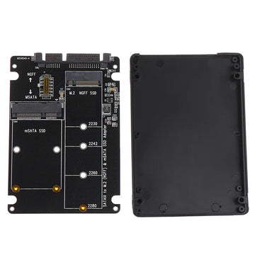 MSATA Solid State SSD Hard Drive NGFF To SATA3 External Hard Drive Enclosure M.2 Sata Protocol To Adapter Dual Purpose