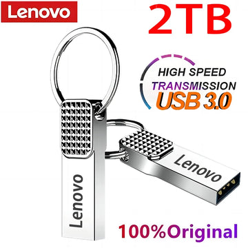 Lenovo 128GB Original Metal USB Pendrive 2TB Large Capacity Portable Flash Drive USB 3.0 High-Speed File Transfer Waterproof