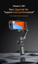 AOCHUAN Smart XE 3-Axis Handheld Gimbal Stabilizer for Smartphone with Fill Light for iPhone Android Face Tracking Tiktok Vlog