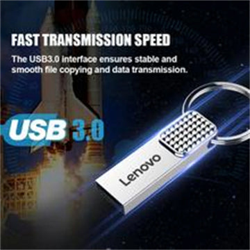 Lenovo 128GB Original Metal USB Pendrive 2TB Large Capacity Portable Flash Drive USB 3.0 High-Speed File Transfer Waterproof