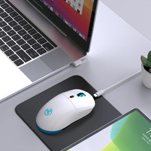 Rechargeable 2.4G USB Wireless Mouse  Adjustable 3600dpi 7 Colors RGB Comfortable Mice for Home Office Laptop Computer Gamer