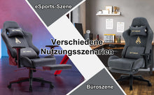 Symino Gaming Chair, Ergonomic Gamer Chair with Footrest, Breathable PC Chair with Adjustable Lumbar Cushion, Headrest Cushion