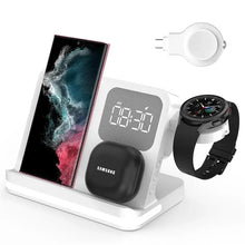 Wireless Charger Stand For iPhone 15 14 Samsung S23 S22 Ultra Fold Z Flip Galaxy Watch Active Buds Fast Charging Station Holder