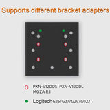 Support de bureau pour volant de jeu PXN Z9, 4 angles réglables, 15 degrés, fixe, résistant à l'usure, personnalisé pour V12lite FANATEC